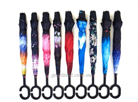 Необычные Smart зонты обратного сложения