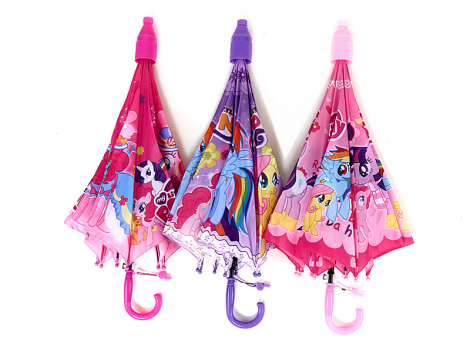 Парасольки для дітей "Little Pony" з пластиковим чохлом