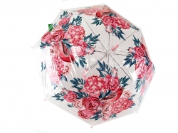 Прозрачный зонтик с цветами