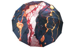 Атласный женский зонтик-автомат 100 ТРИ СЛОНА