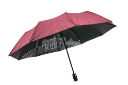 Зонтик полуавтомат с городами под куполом BELLISSIMO